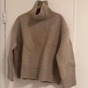 & Other Stories Taupe Turtleneck Sweater